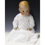 An Armand Marseille bisque head Dream Baby doll, impressed 'A.M 351/71/2K', with painted moulded