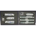 A Vitrains Models gauge HO No. 1079 EMU passenger set, four coaches, comprising two No. 3101, a