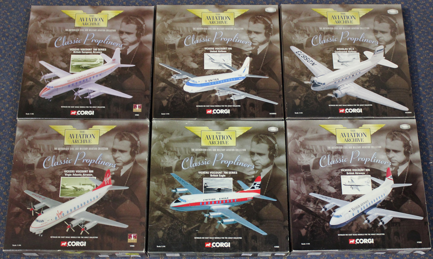 Ten Corgi The Aviation Archive limited edition Classic Propliners aircraft, comprising a No. 47601 - Image 2 of 2