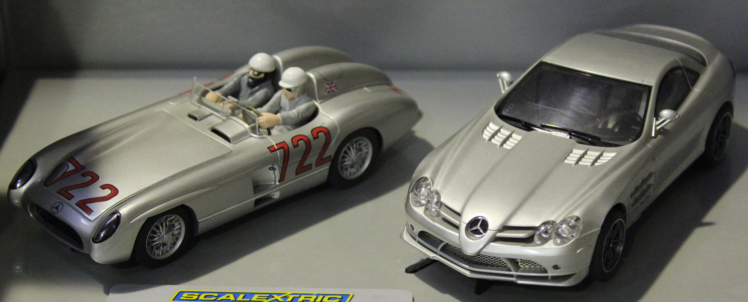 A Scalextric limited edition 722 'Mercedes-Benz celebrating the 1955 Mille Miglia' two-car set, a - Image 2 of 3