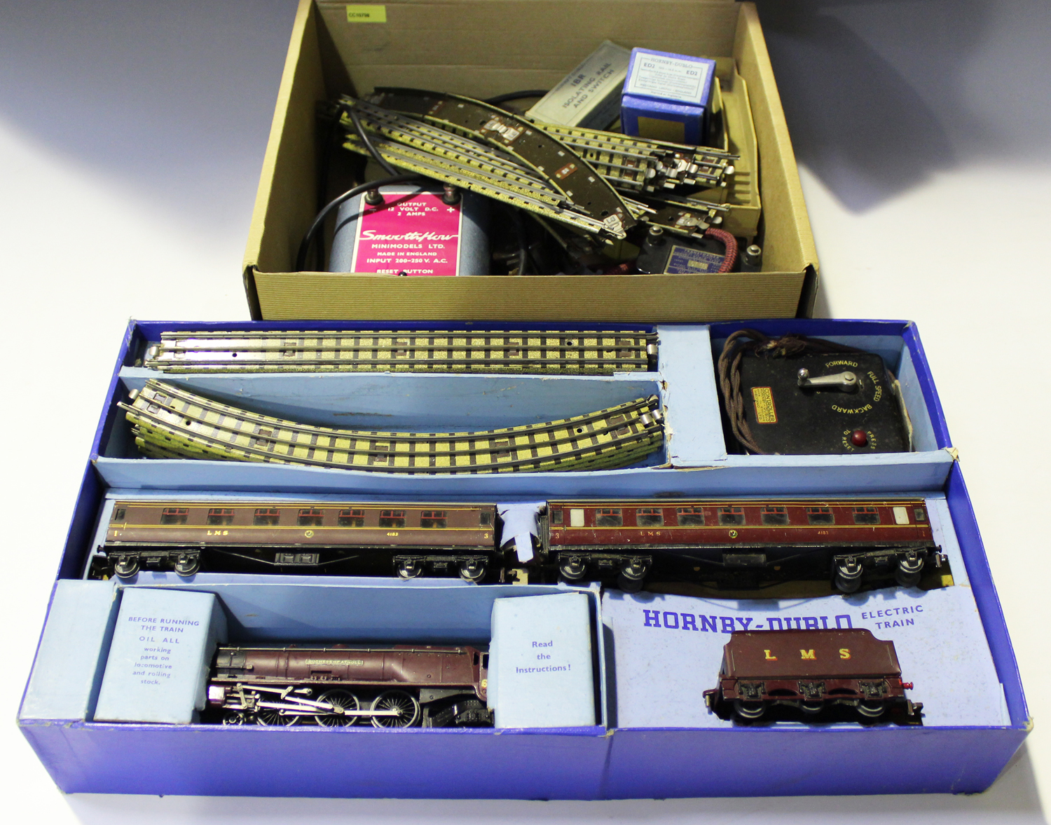 A Hornby Dublo three-rail EDP2 LMS Passenger Train Set, comprising 4-6-2 locomotive 'Duchess of