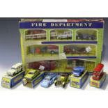 Four Matchbox Superfast vehicles, comprising a No. 3 Mercedes-Benz Binz ambulance, a No. 31