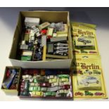 A good collection of Wiking, Eko, Herpa and other plastic gauge HO cars, buses and commercial