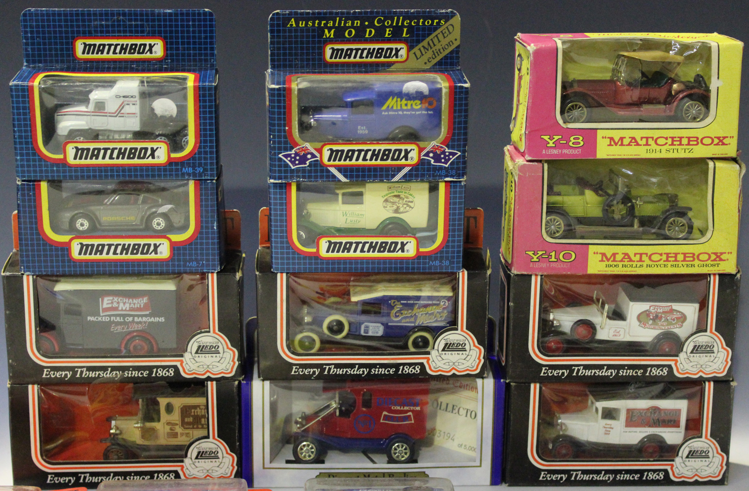 A small collection of die-cast vehicles, comprising a Matchbox Models of Yesteryear Y-8 1914 Stutz - Image 2 of 3