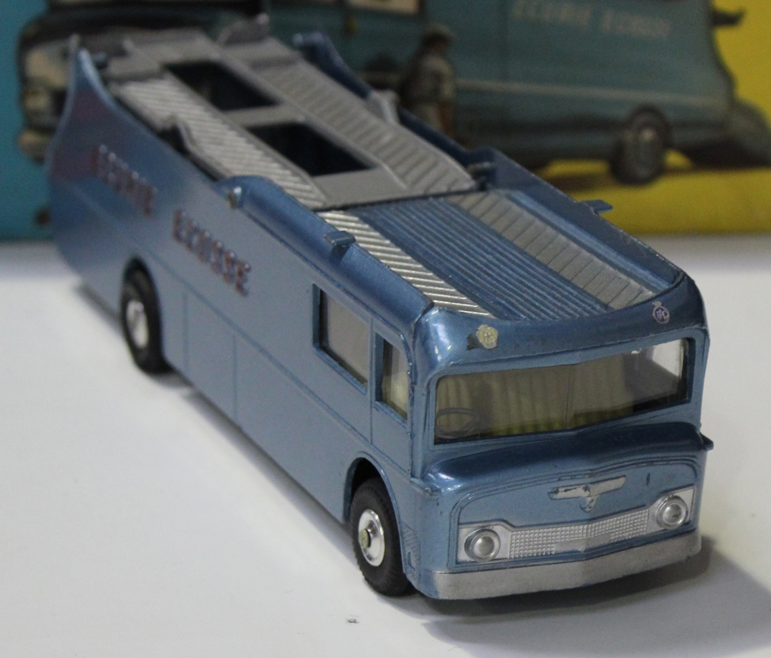 A Corgi Toys Major No. 1126 Ecurie Ecosse racing car transporter, finished in metallic light blue - Image 3 of 3