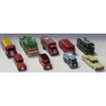 A collection of Dinky Toys and Supertoys cars and commercial vehicles, including a No. 260 Royal