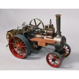 A Allchin-M-E. 1 1/2in scale traction engine, constructed by Adam Pearson, 25.5in l, 17in h,