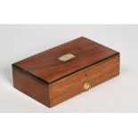 A late Victorian Winsor & Newton artists box, fitted and containing tray of watercolour tablets