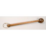 A ball head throwing club, 19.5in l.