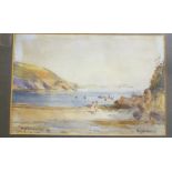 S**J**Beer - watercolour "Maenporth", signed and inscribed,