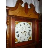 A 19th Century longcase clock with 13" painted square dial by Kelly of Bristol,