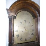 A early 19th Century longcase clock with 12" silvered arched dial by John Miller of Bedford,