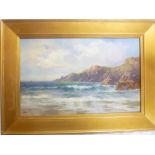 Warne Browne - Oil on board "The Rill, Kynance", signed, inscribed to verso,