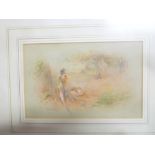 James Stinton - watercolour A study of a cock and hen pheasant, signed,