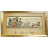 A 19th Century stevengraph "The Good Old Days",