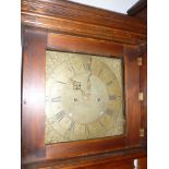 An early 19th Century longcase clock with 12" brass square dial by John Calver of Woodbridge,