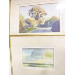 John Shears - watercolour "Turning to Coombe", signed, labelled to verso,