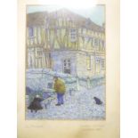 C**E**Blight - watercolour "La Planquette Caudebec-en-Caux", signed,