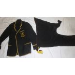 An old college blazer and a satin gown cape (2)