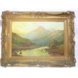 A**F**Cameron - oil on canvas Highland river scene, signed,