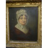 Artist unknown - oil on canvas Bust portrait of a female,