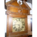 An 18th Century longcase clock with 10" brass square dial by Wilmshurst of Odiham,