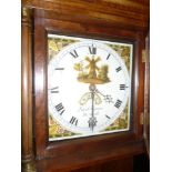 A 19th Century Cornish longcase clock by Jacob Higman of St Austell (St Austle) with 11" painted
