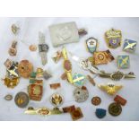 A selection of various Russian and Soviet Union Military badges etc