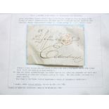 An 1811 pre-stamp shipping letter from Cadiz to Edinburgh via Falmouth