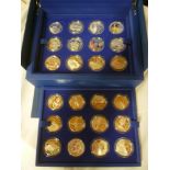 A set of 24 silver commemorative crowns "The Officials Queens Diamond Jubilee Collection" - 2012/13