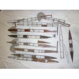 Various parts and scale built peices from a First War Aircraft /Airship