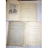 Two bound volumes relating to the Broadside Ballads of Devon and Cornwall 1886/7 and one other