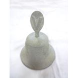A Second War aluminium Victory hand bell depicting Stalin,