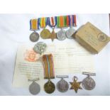 A First War pair of medals awarded to No. 381920 Pte. A.W.H.