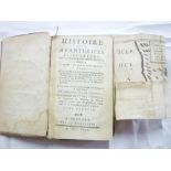 Oexmelin (Alexandre - Olivier) Histoire Des Avanturiers Flibustiers, 1 vol 1744, illus with maps,