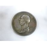 A George 111 silver medallion for the Manchester Pitt Club 1813 by T Wyon "Rt.