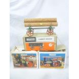 Three boxed Mamod items including Mamod steam tractor,