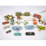 Various diecast vehicles including Dinky Spectrum Pursuit vehicle, Dinky Shado 2, UFO Interceptor,