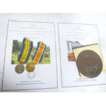 A First War family casualty group of medals comprising British War Medal awarded to No.S/23797 Pte.
