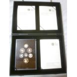 A 2008 silver proof seven-piece coin set in fitted case with certificates