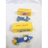 Dinky - 234 Ferrari racing car and 23k Talbot Lago racing car in copy boxes