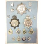 A collection of Cornwall Constabulary related insignia used by Constabulary units in Cornwall