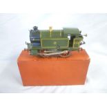 Hornby 0 gauge - GWR tin plate clockwork reversing tank locomotive in original box