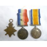 A 1914/15 Star and British War Medal awarded to No.17827 Pte.J.A.