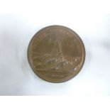 A George 111 bronze medal commemorating the death of William Pitt 1806 by Webb and Thomason