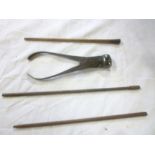 A good quality copy steel bullet mould and three various ramrods