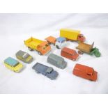 A selection of various diecast vehicles including Dinky Super-toys big Bedford lorry,