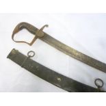 A 1796 pattern Cavalry Troopers sabre with single edged curved blade,