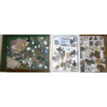 Three trays containing a selection of British and World minerals including some Cornish examples
