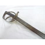 An 1853 Pattern Cavalry Troopers sword with single-edged blade by Enfield,